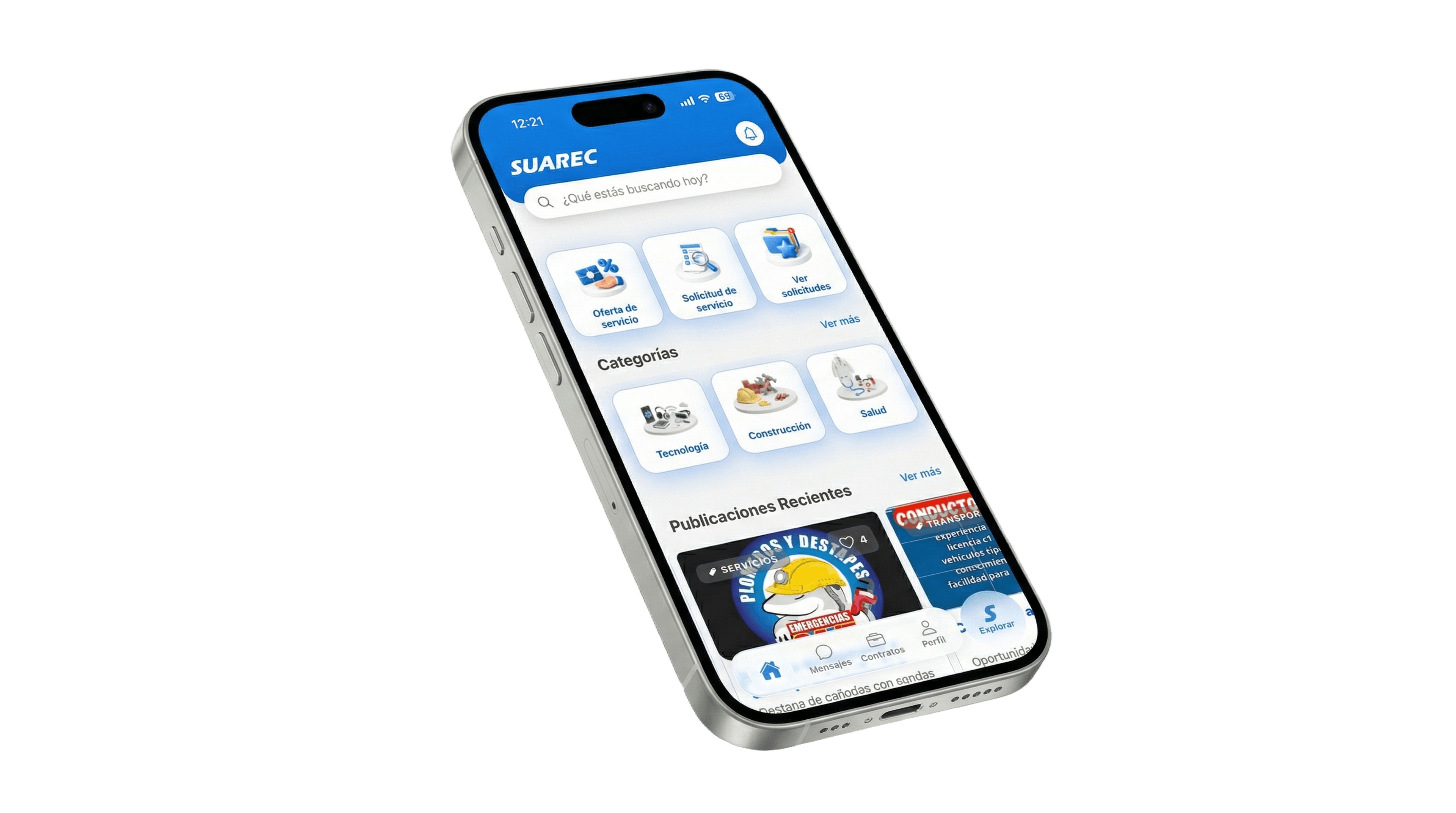 SUAREC App mockup